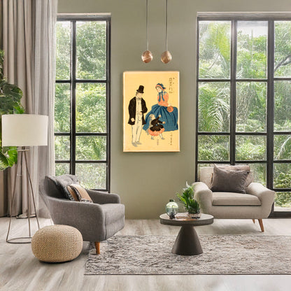 A picture of Amerika, a mockup of the print leaning against a wall