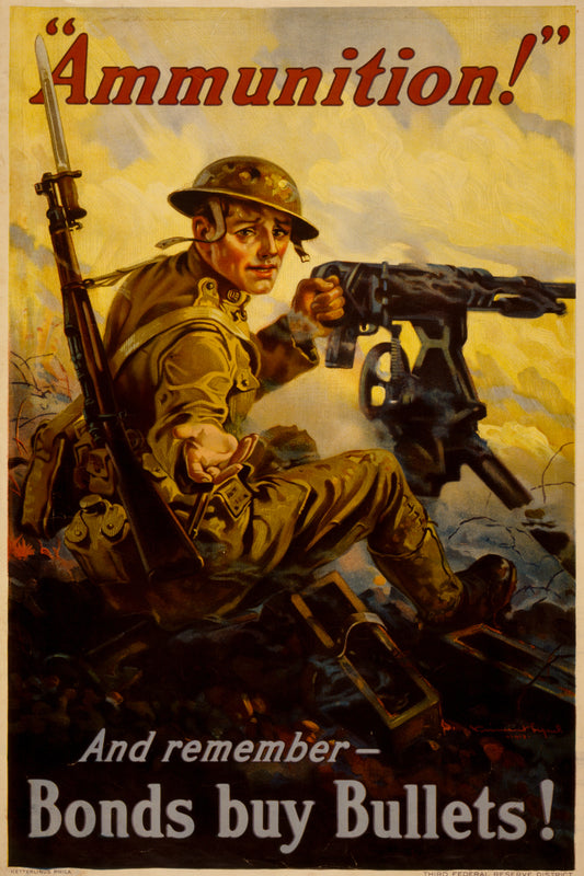 A picture of "Ammunition!" And remember - bonds buy bullets!
