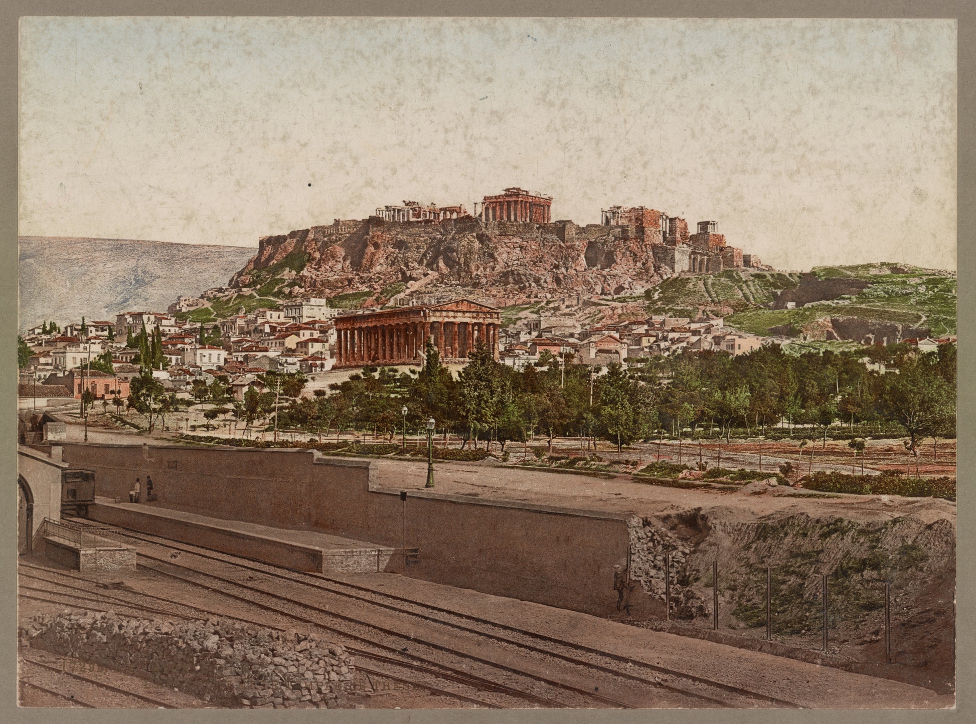 A picture of Athenes. L'Acropole et le Temple de Thesee