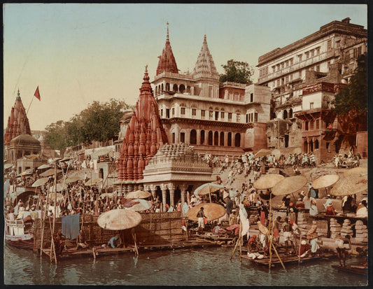 A picture of Benares. Palace of Maharaja of Indore