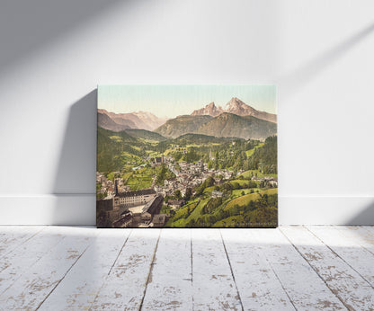 A picture of Berchtesgaden from Lochstein, Upper Bavaria, Germany