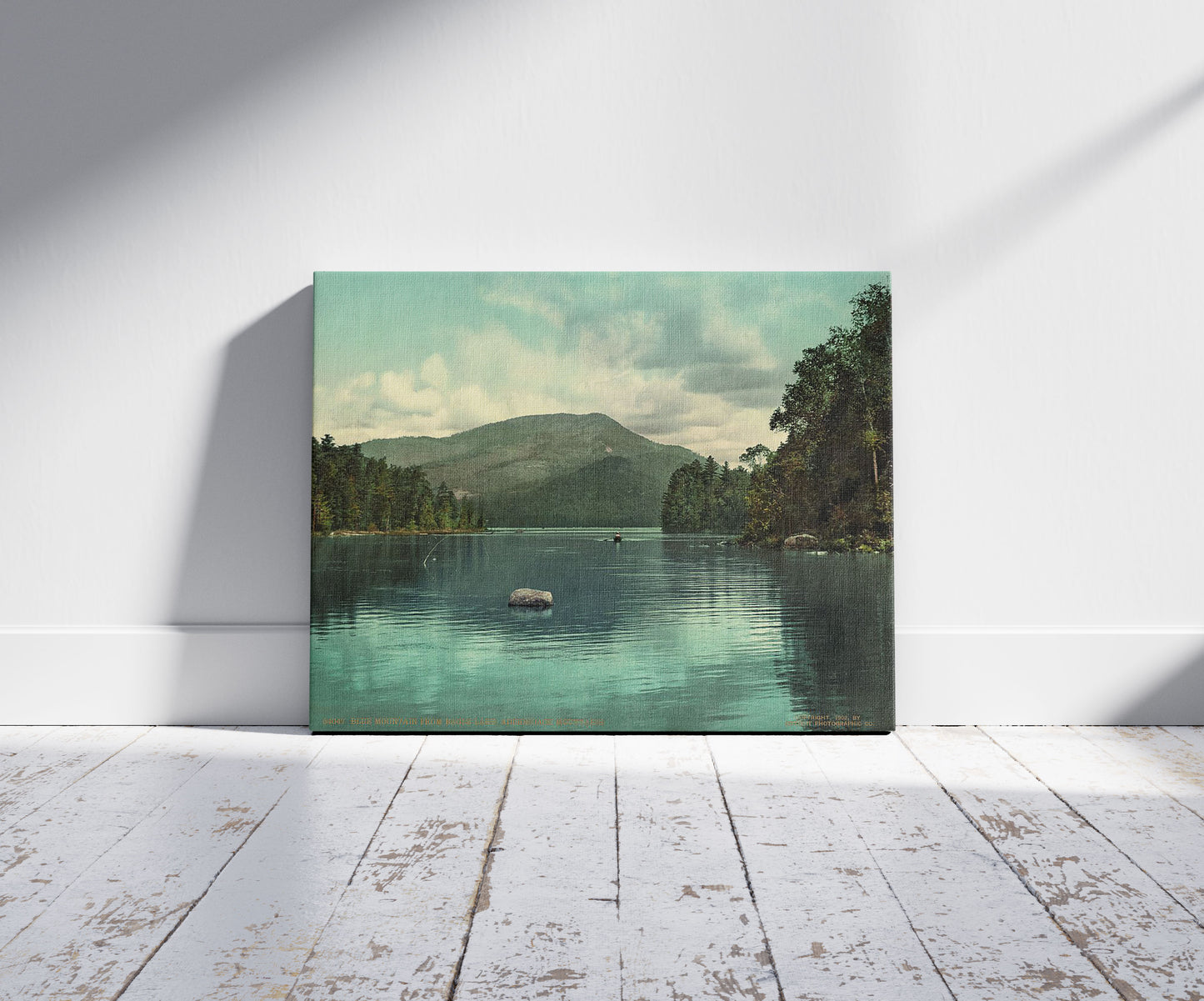 A picture of Blue Mountain from Eagle Lake, Adirondack Mountains