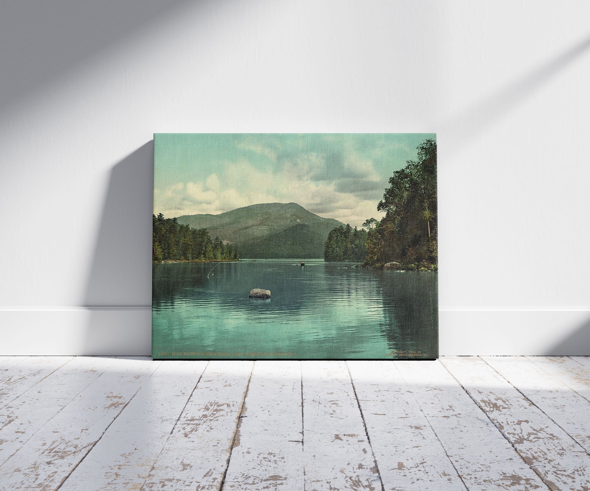 A picture of Blue Mountain from Eagle Lake, Adirondack Mountains