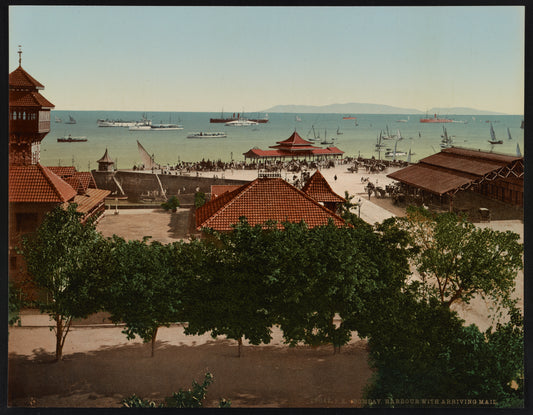 A picture of Bombay. Harbour with arriving mail.