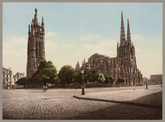 A picture of Bordeaux. Place Pey - Berland et Cathédrale