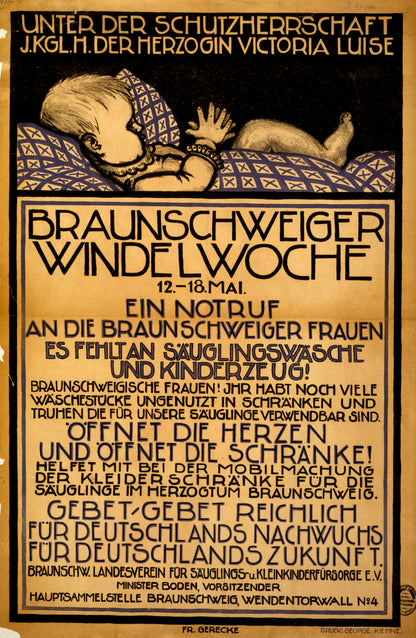A picture of Braunschweiger Windelwoche, 12.-18. Mai, ein Notruf an die Braunschweiger Frauen ...