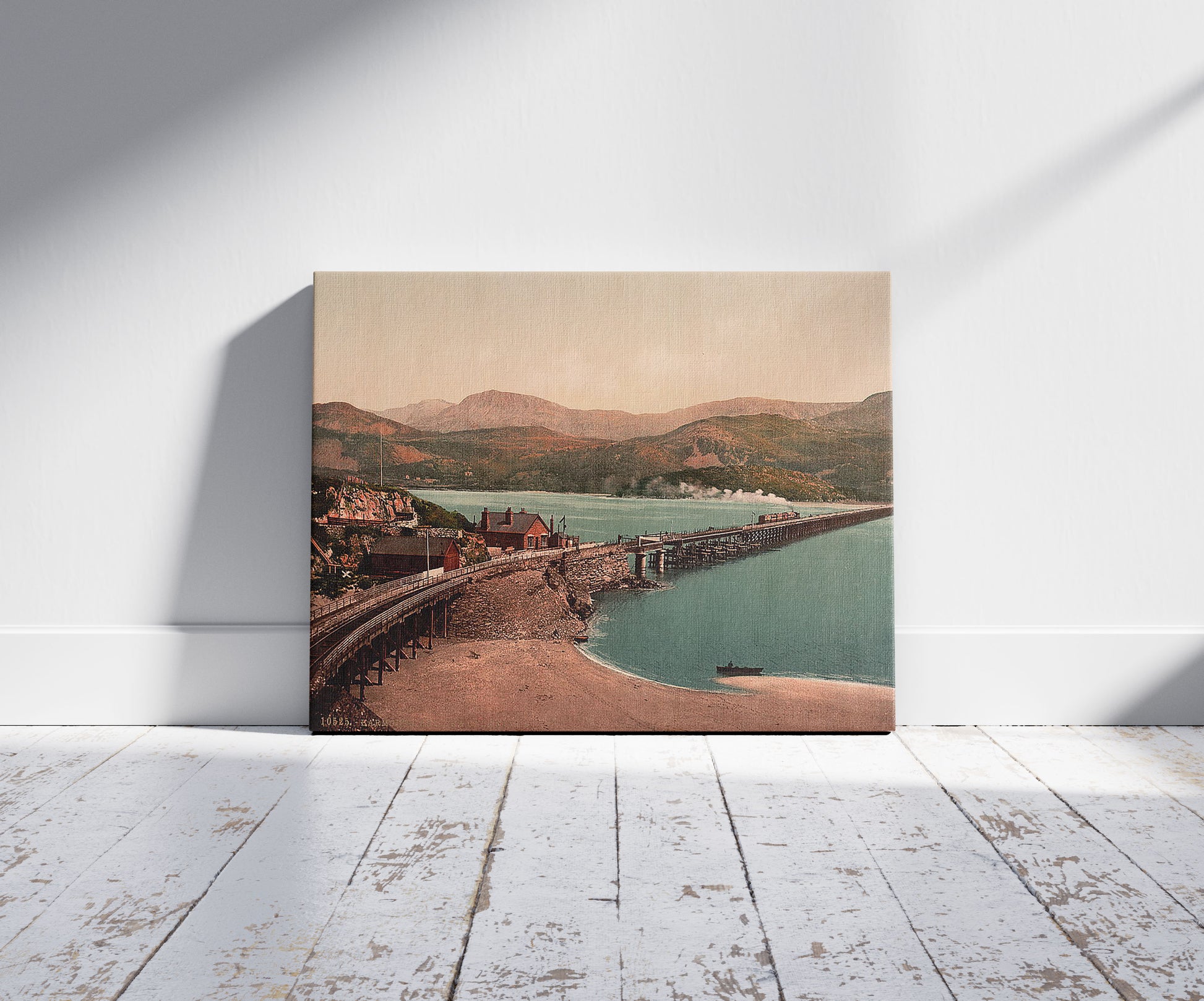 A picture of Bridge and Cader Idris (i.e. Cadair Idris), Barmouth, Wales