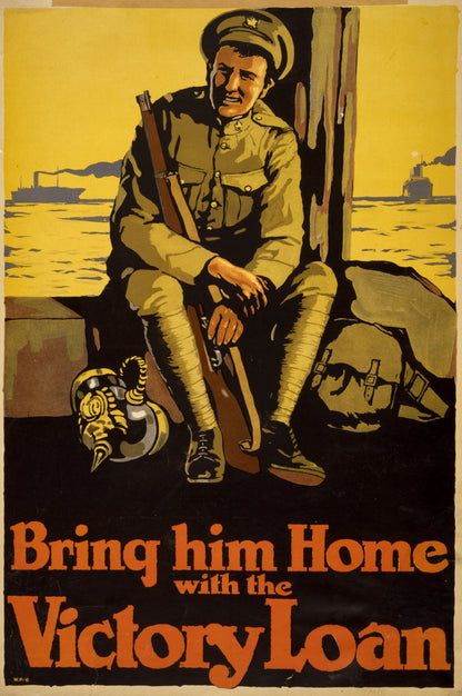 A picture of Bring him home with the Victory Loan