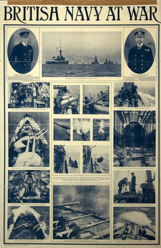A picture of British navy at war