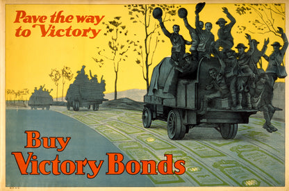 A picture of Buy War Bonds. Pave the way to victory