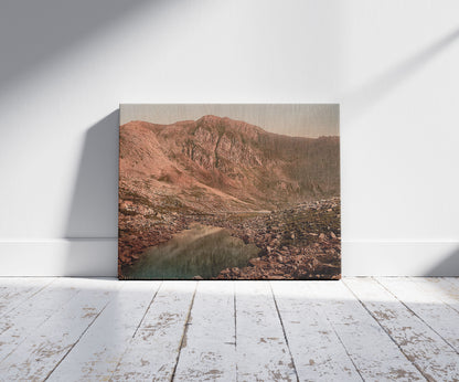 A picture of Cader Idris and Llyn-y-Cader (i.e. Cadair), Wales