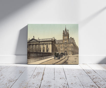 A picture of Caius College and Senate House, Cambridge, England