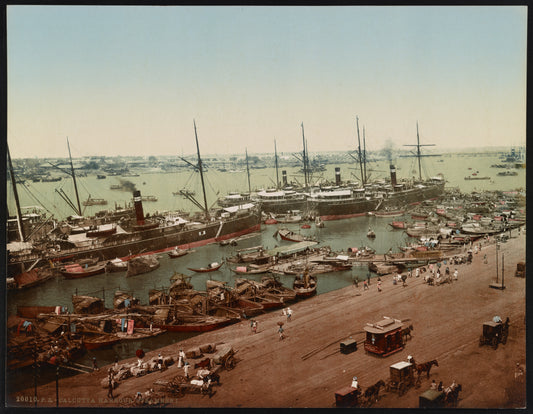 A picture of Calcutta. Harbour. Steamers I