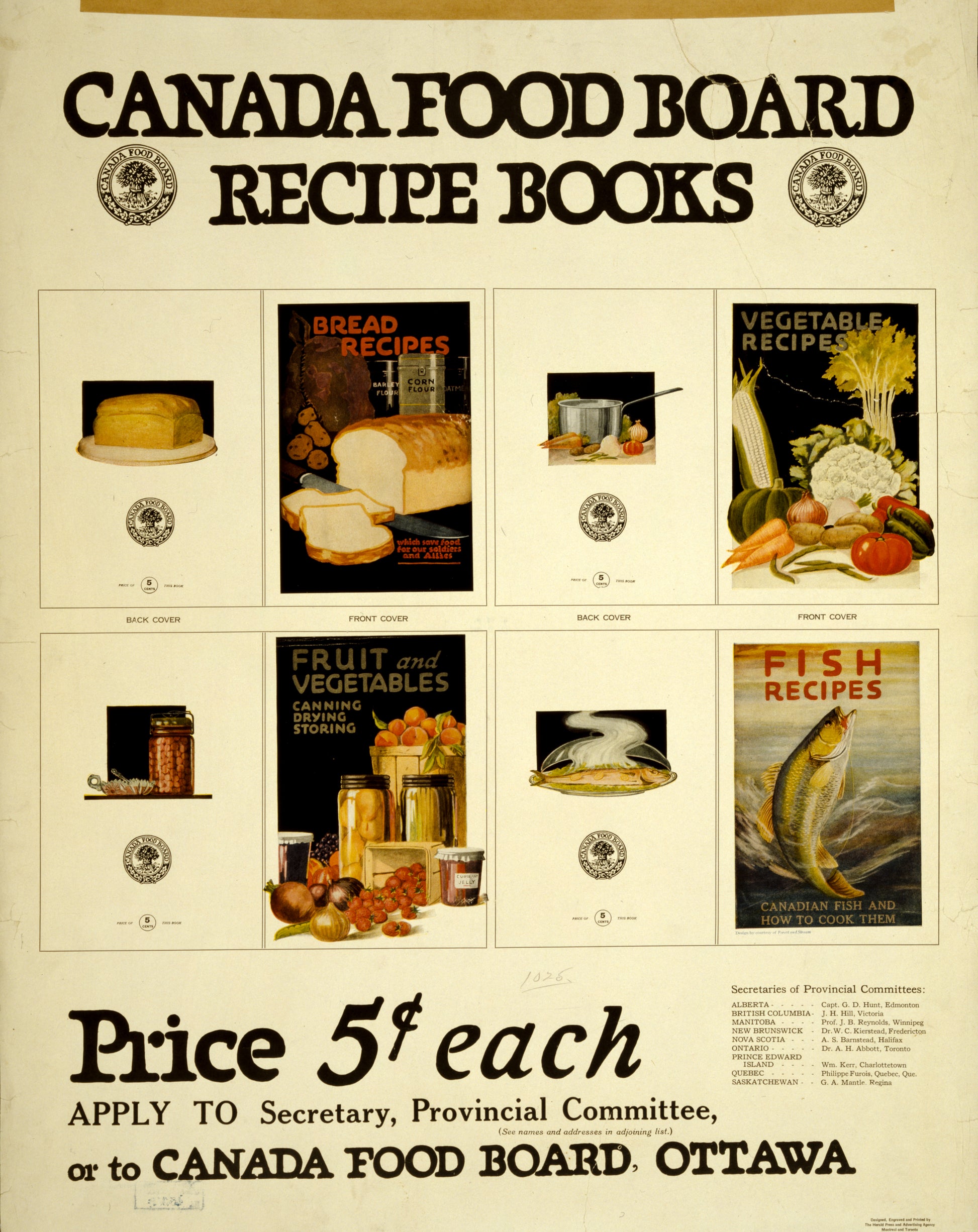 A picture of Canada Food Board recipe books