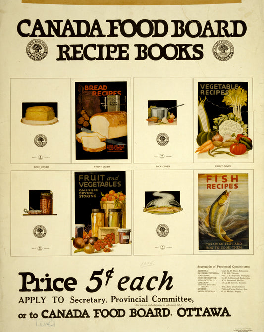 A picture of Canada Food Board recipe books