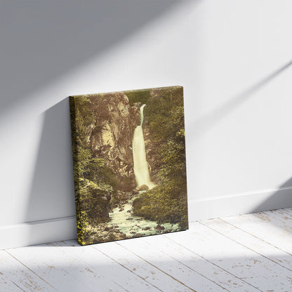 A picture of Cascade de Dare, a mockup of the print leaning against a wall