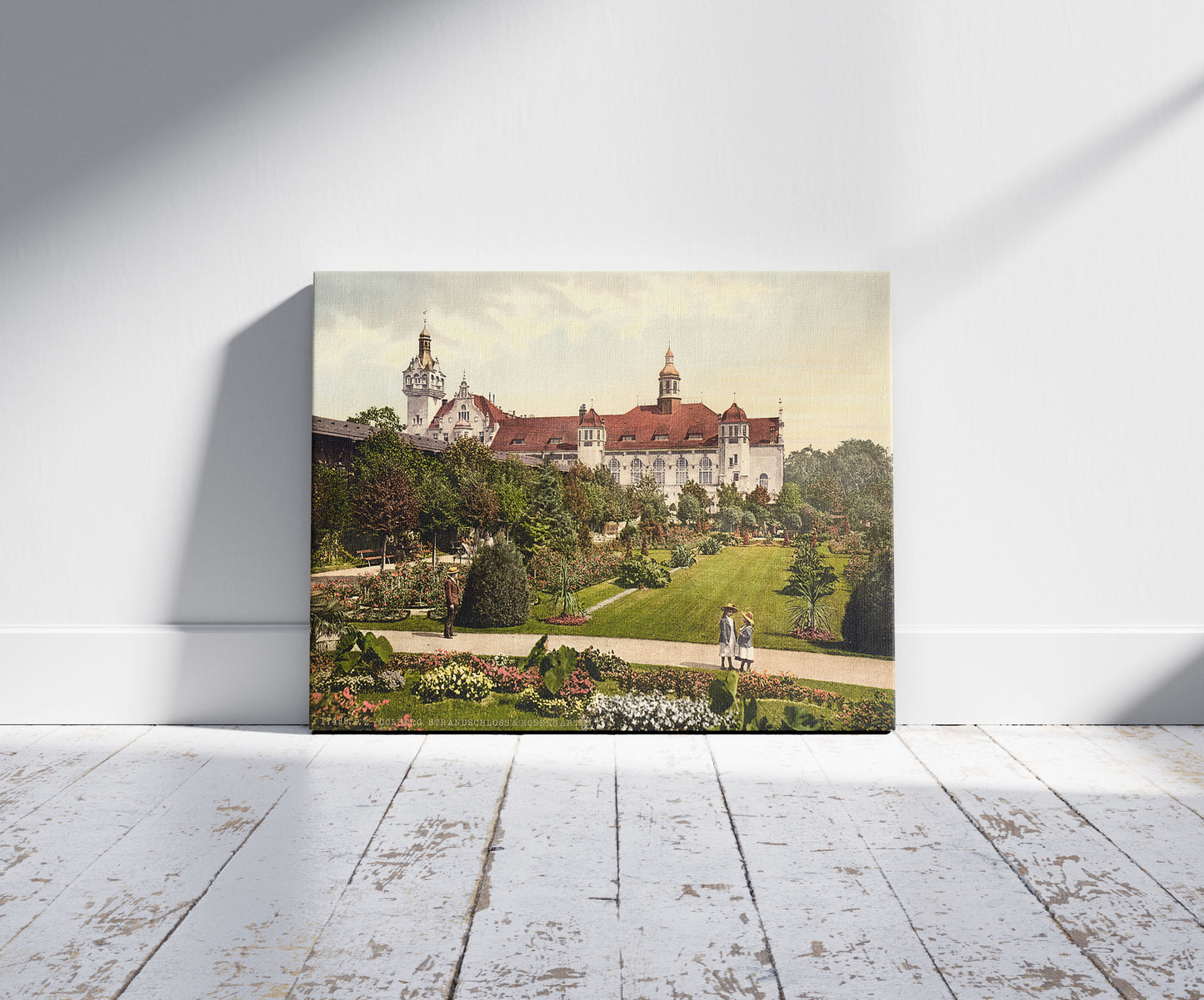 A picture of Castle and rose garden, Colberg, Pomerania, Germany (i.e.,Kołobrzeg, Poland)