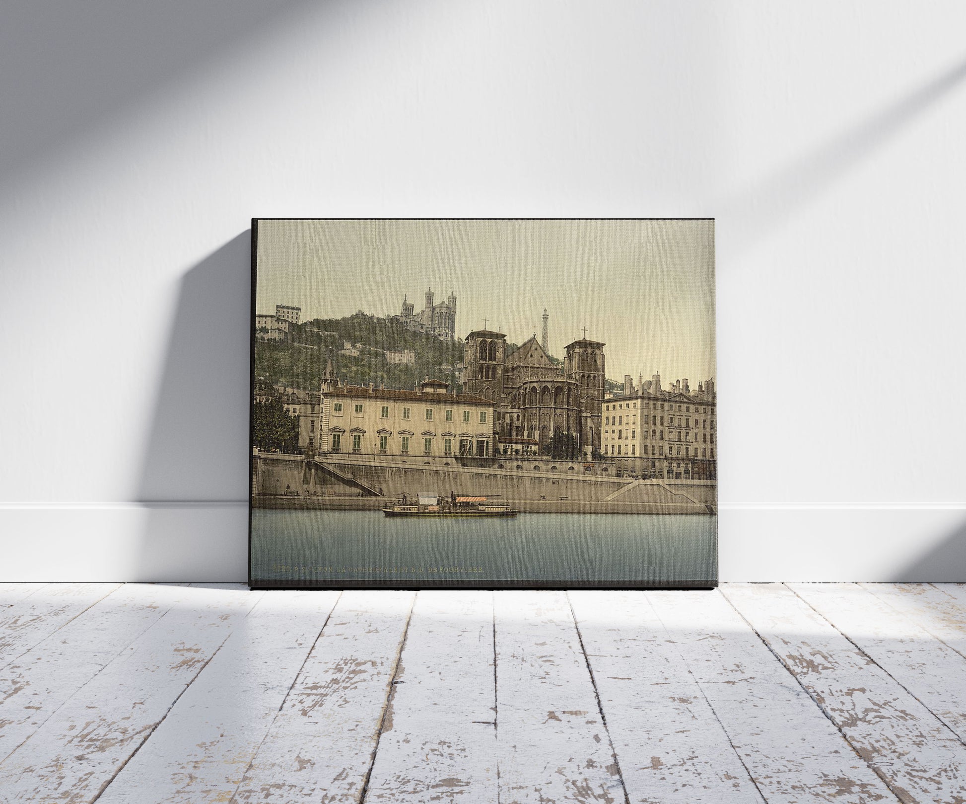 A picture of Cathedral and Notre Dame de Fourviere, Lyons, France