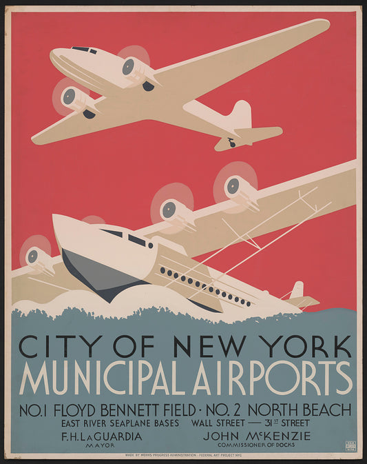 A picture of City of New York municipal airports No. 1 Floyd Bennett Field - No. 2 North Beach.