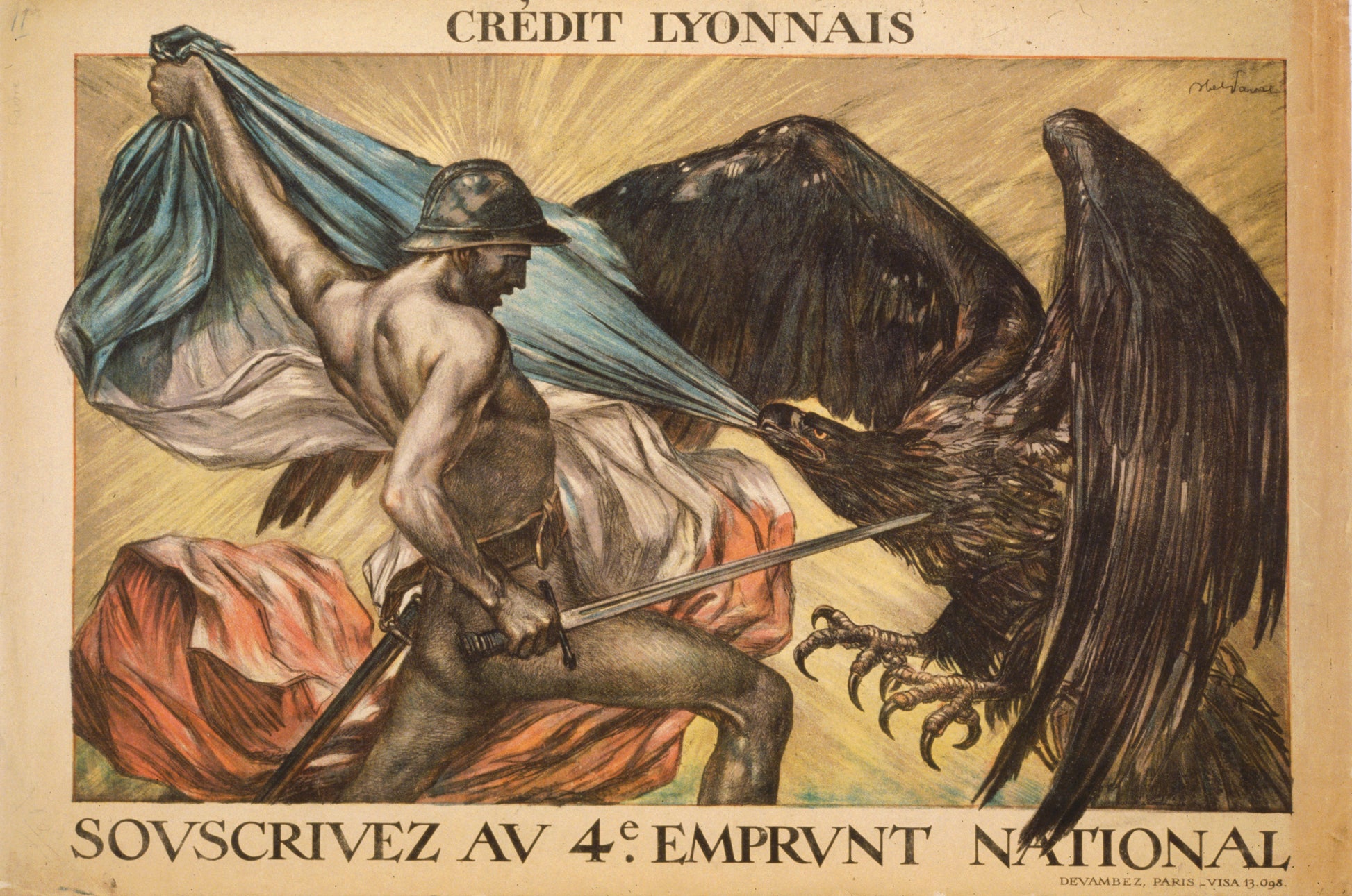 A picture of Crédit Lyonnais. Souscrivez au 4e Emprunt National