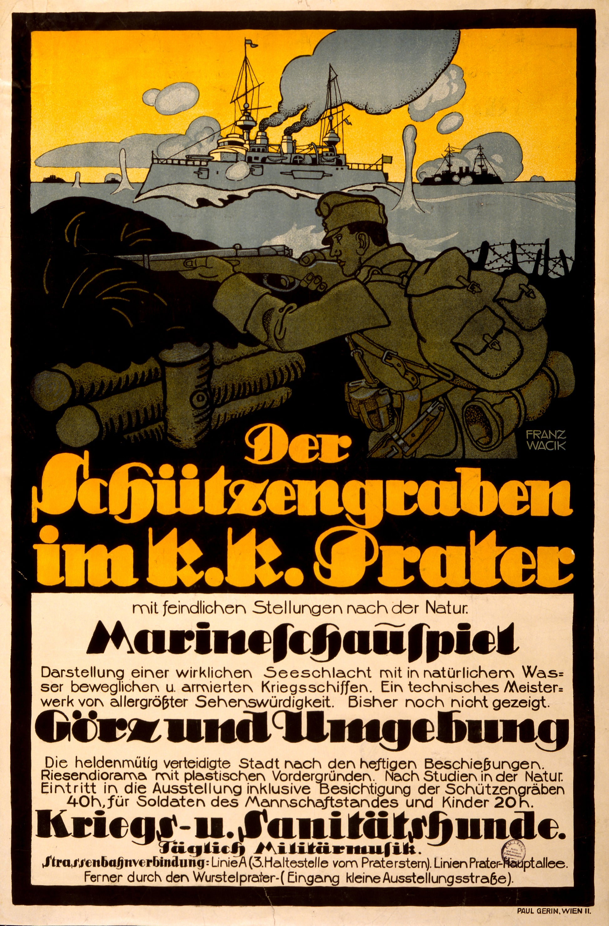 A picture of Der Schützengraben im k.k. Prater ...