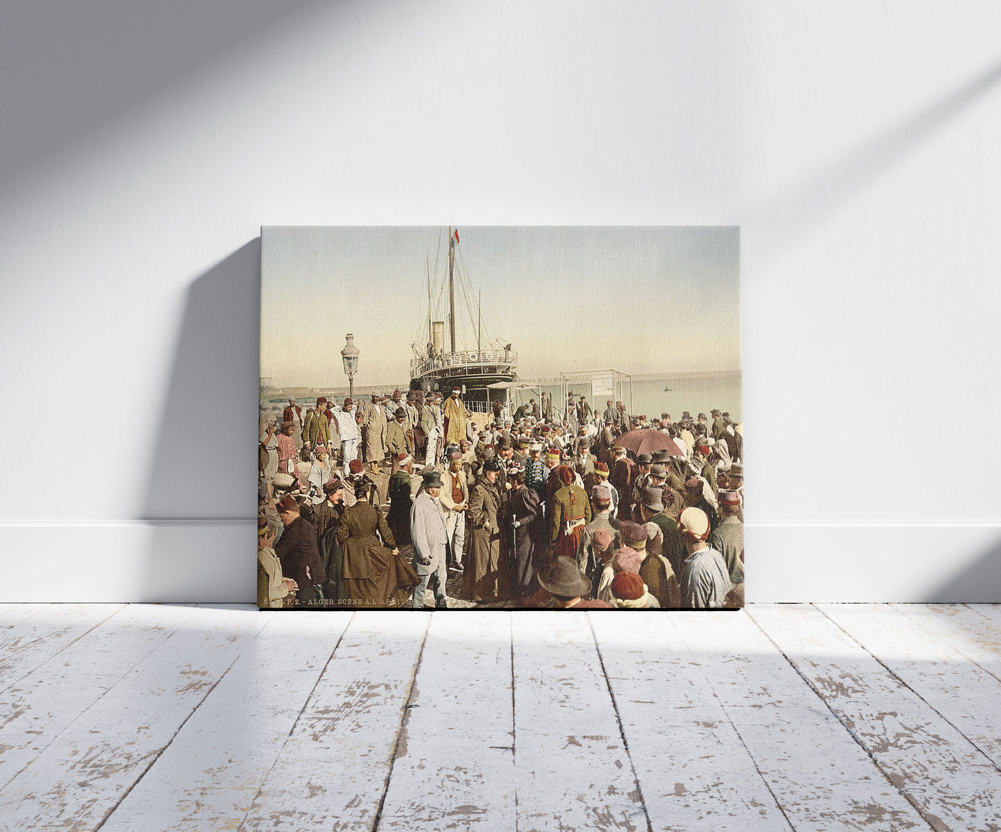 A picture of Disembarking from a ship, Algiers, Algeria