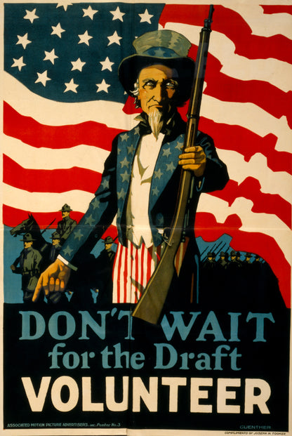 A picture of Don't wait for the draft--Volunteer