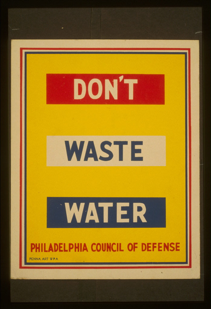 A picture of Don't waste water