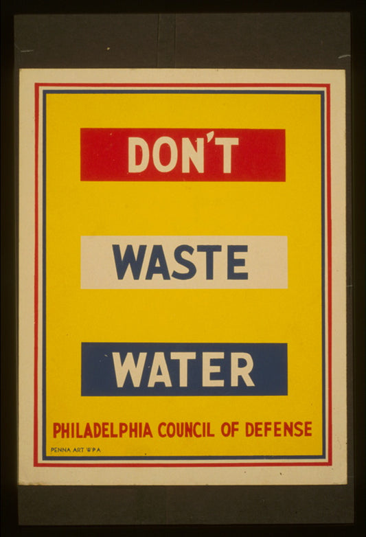 A picture of Don't waste water