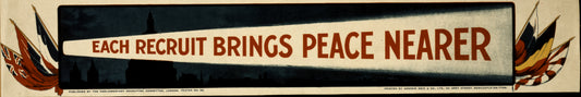 A picture of Each recruit brings peace nearer