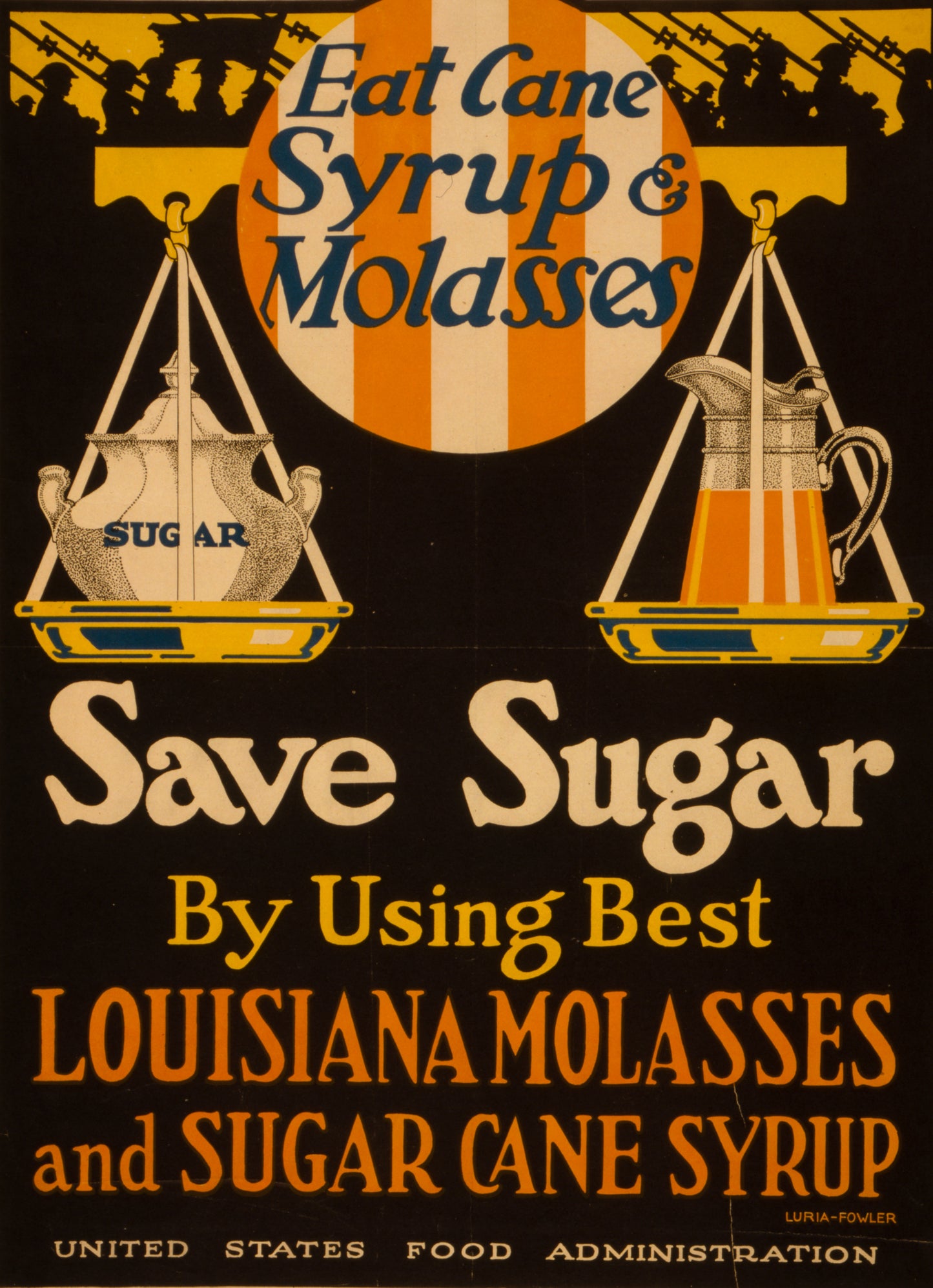 A picture of Eat cane syrup & molasses, save sugar by using best Louisiana molasses and sugar cane syrup