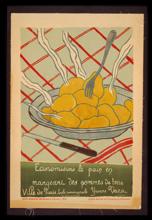 A picture of Économisons le pain en mangeant des pommes de terre