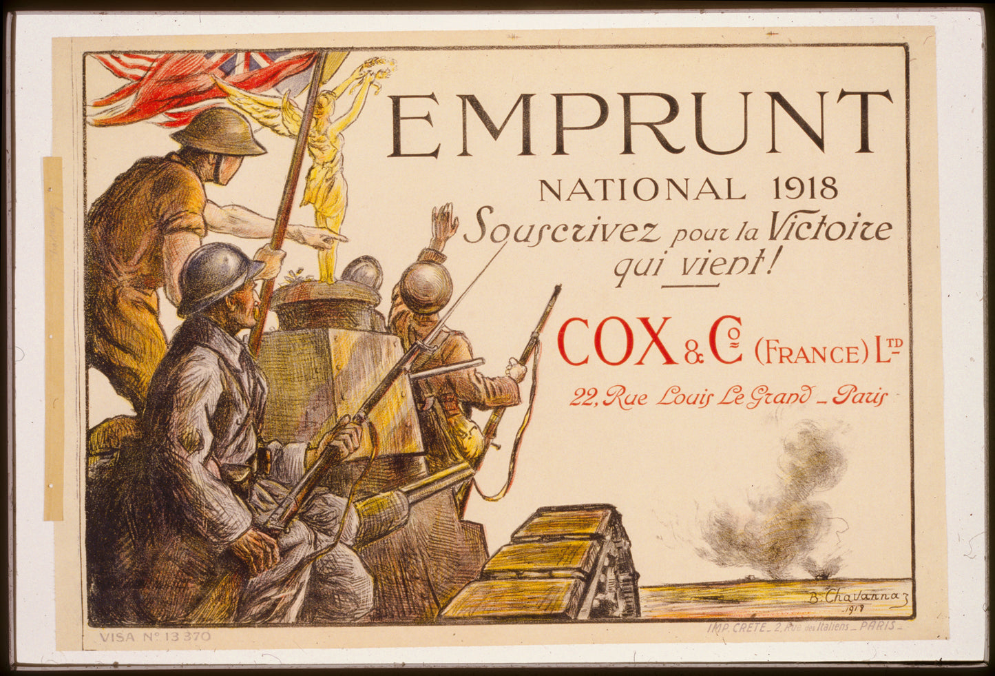 A picture of Emprunt National 1918. Souscrivez pour la victoire qui vient!