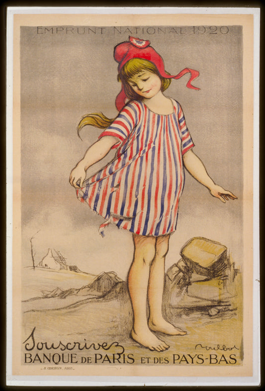 A picture of Emprunt National 1920. Souscrivez. Banque de Paris et des Pays-Bas