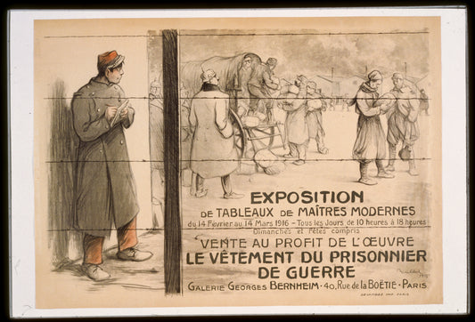 A picture of Exposition de tableaux de maîtres modernes . . . vente au profit de l'oeuvre le vêtement du prisonnier de guerre. Galerie Georges   Bernheim