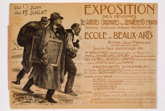 A picture of Exposition des oeuvres des artistes originaires des Départements envahis. École des Beaux-Arts