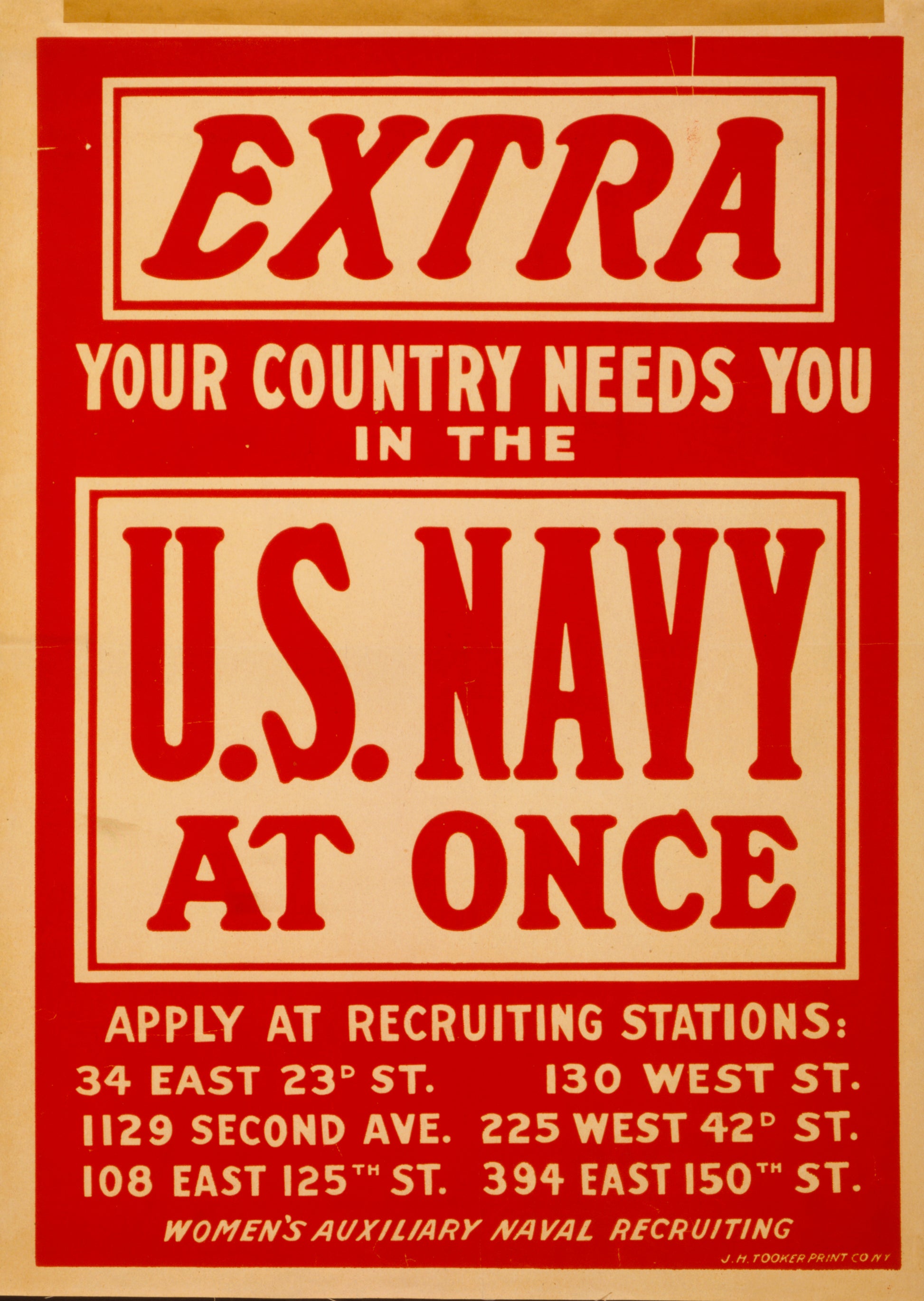 A picture of Extra - your country needs you in the U.S. Navy at once