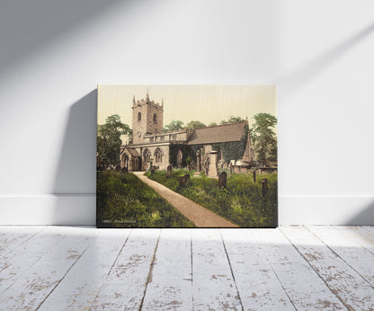 A picture of Eyam Church, Derbyshire, England