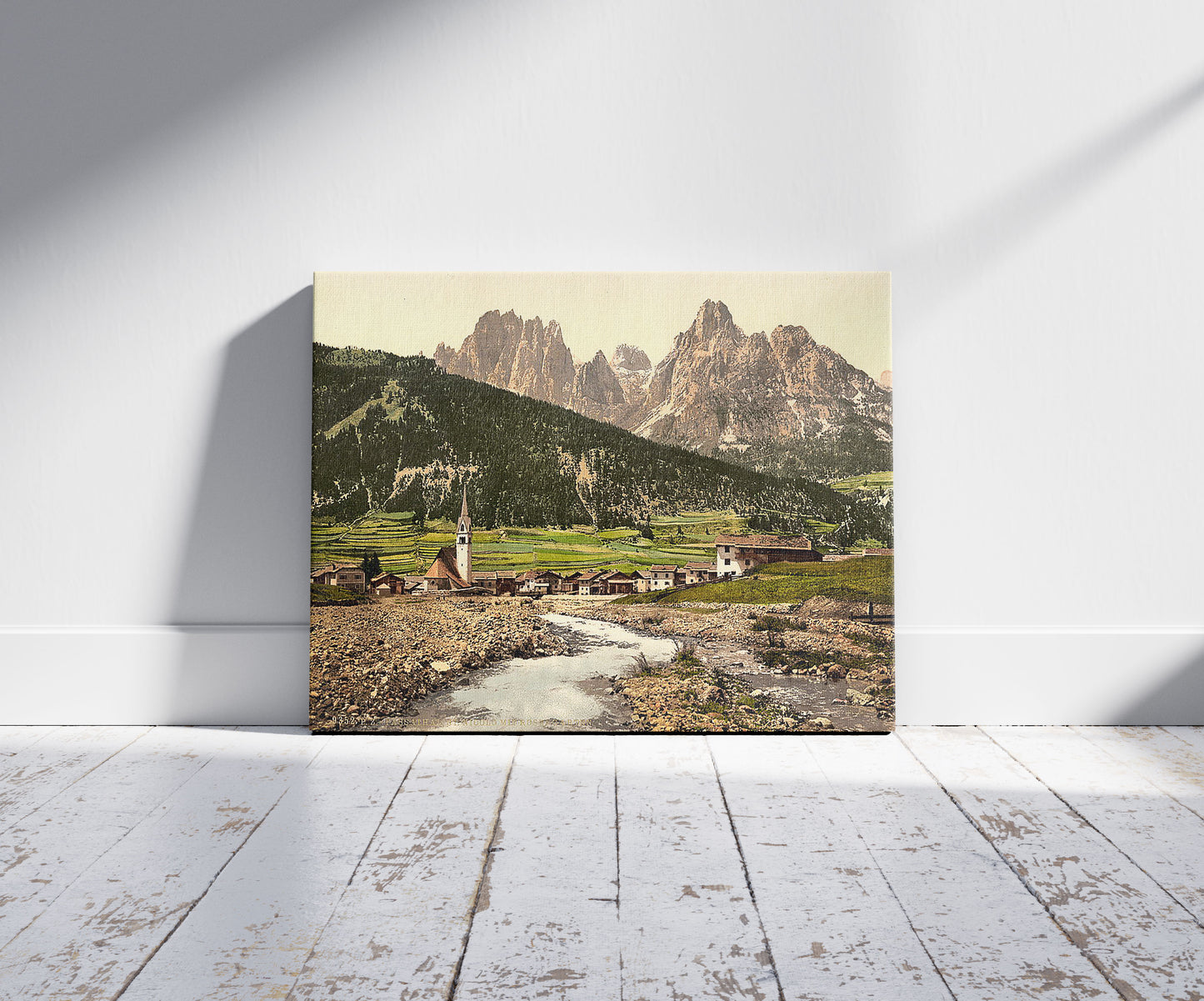 A picture of Fassathal (i.e., Fassatal), St. Nicolo and Rosengarten, Tyrol, Austro-Hungary