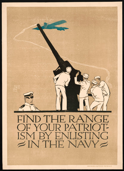 A picture of Find the range of your patriotism by enlisting in the Navy