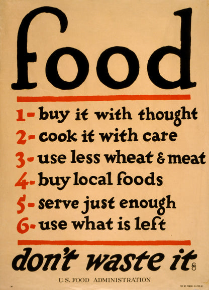 A picture of Food--don't waste it