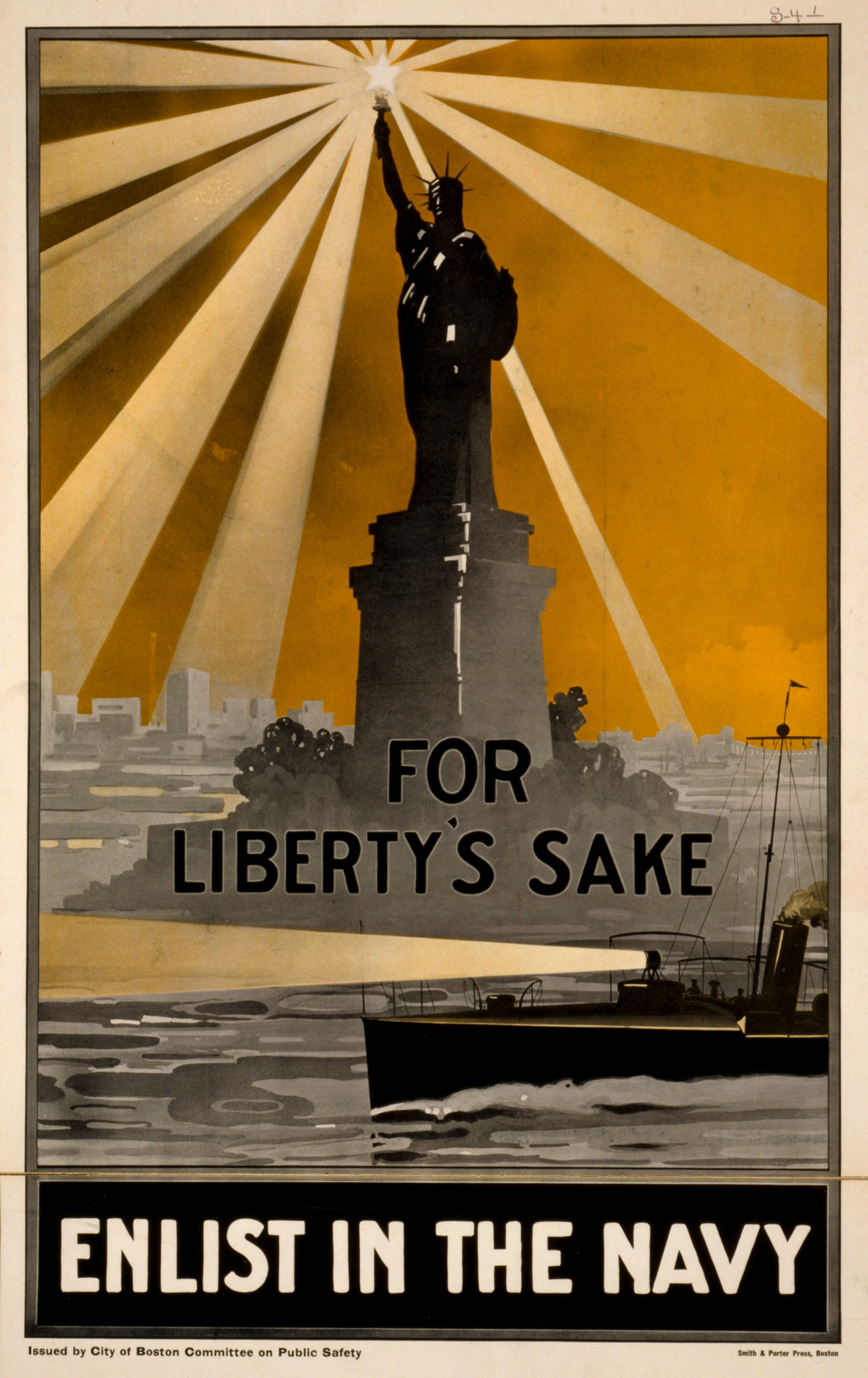 A picture of For Liberty's sake, enlist in the Navy