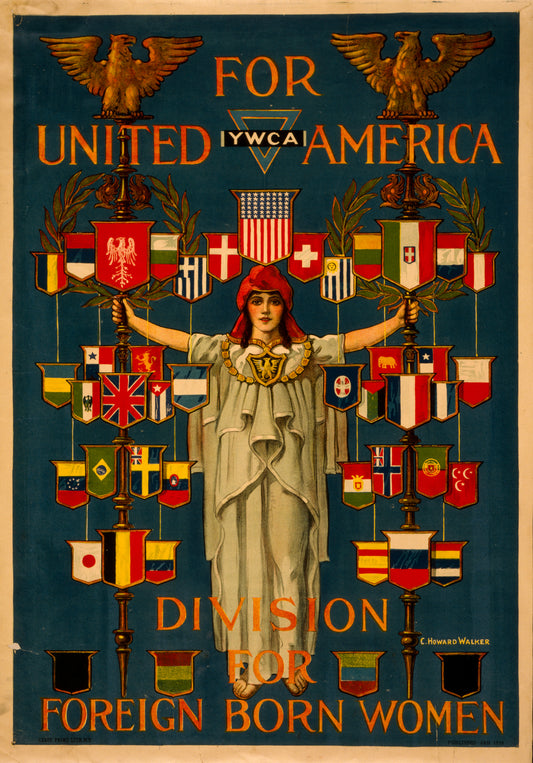 A picture of For united America, YWCA division for foreign born women