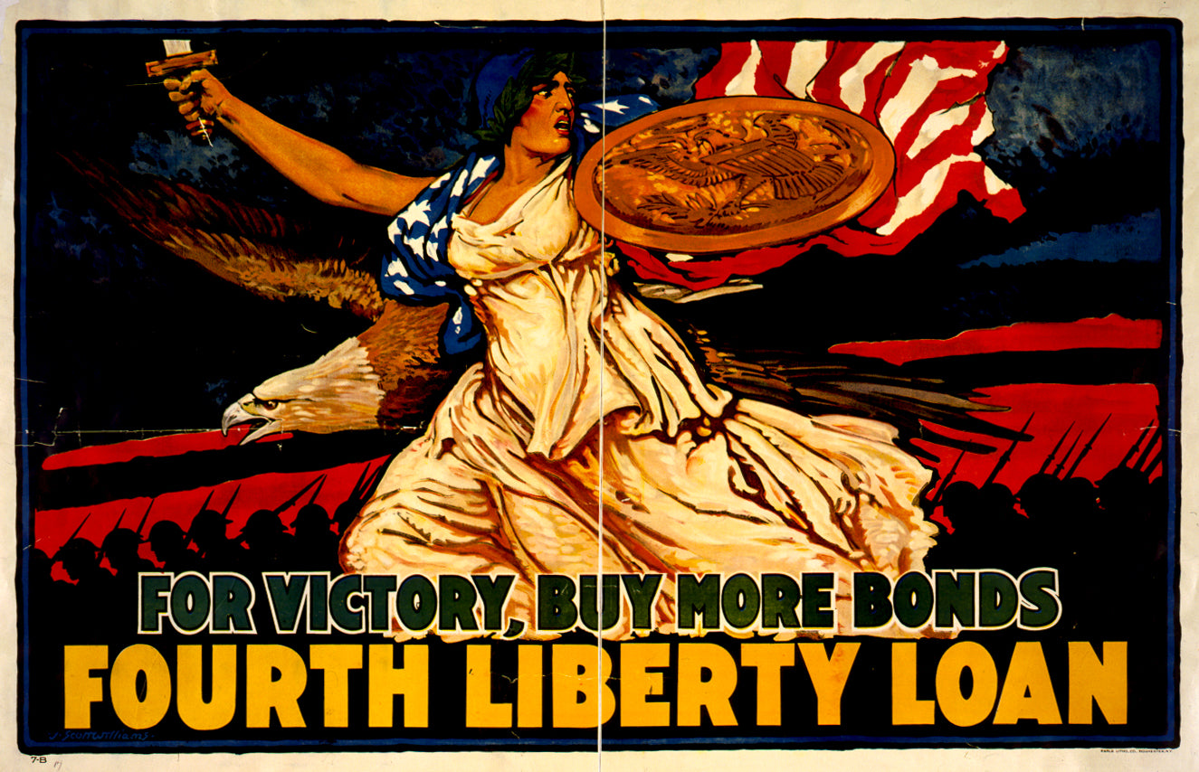 A picture of For victory, buy more bonds. Fourth Liberty Loan