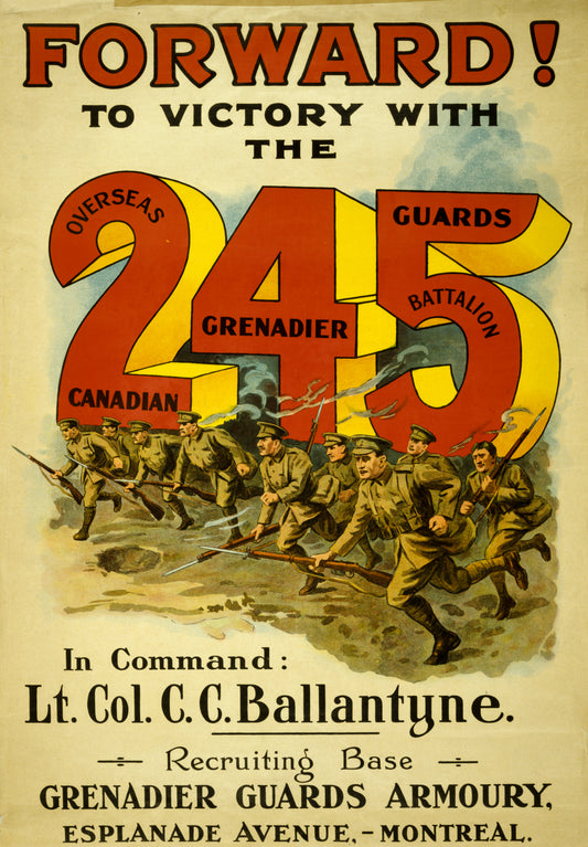 A picture of Forward! To victory with the 245 Overseas Canadian Grenadier Guards Battalion