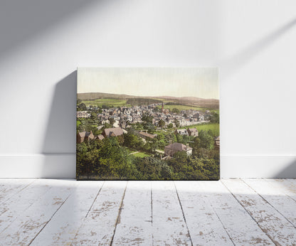 A picture of From Stepend Bing, Cumnock, Scotland, a mockup of the print leaning against a wall