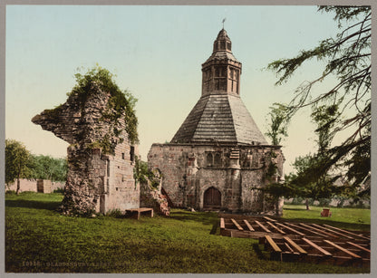 A picture of Glastonbury Abbey. Abbot's Kitchen