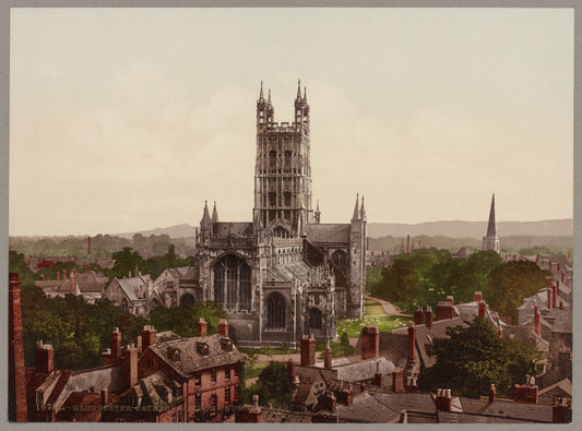 A picture of Gloucester. Cathedral from Church Tower