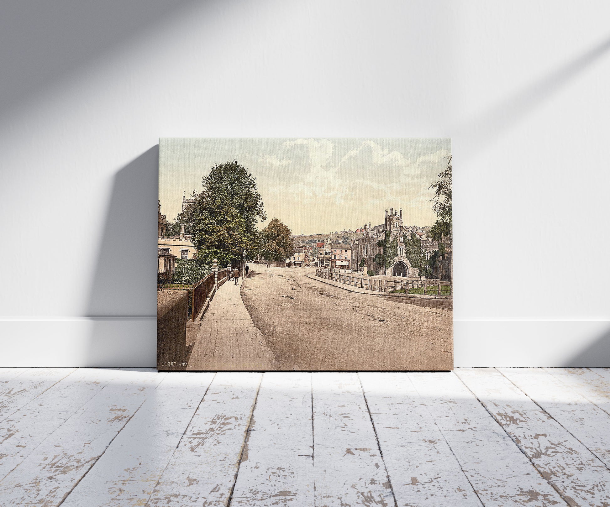 A picture of Guildhall Square, Tavistock, England