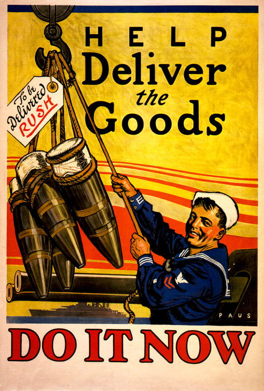 A picture of Help deliver the goods. Do it now